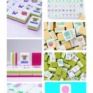 Mahjong Tiles - 3 sets of Tiles - Cherry - Lime- Citrus